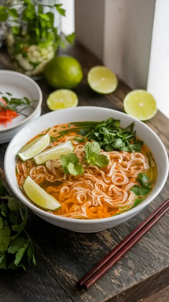 Close-Up of Bun Bo Hue Patterns